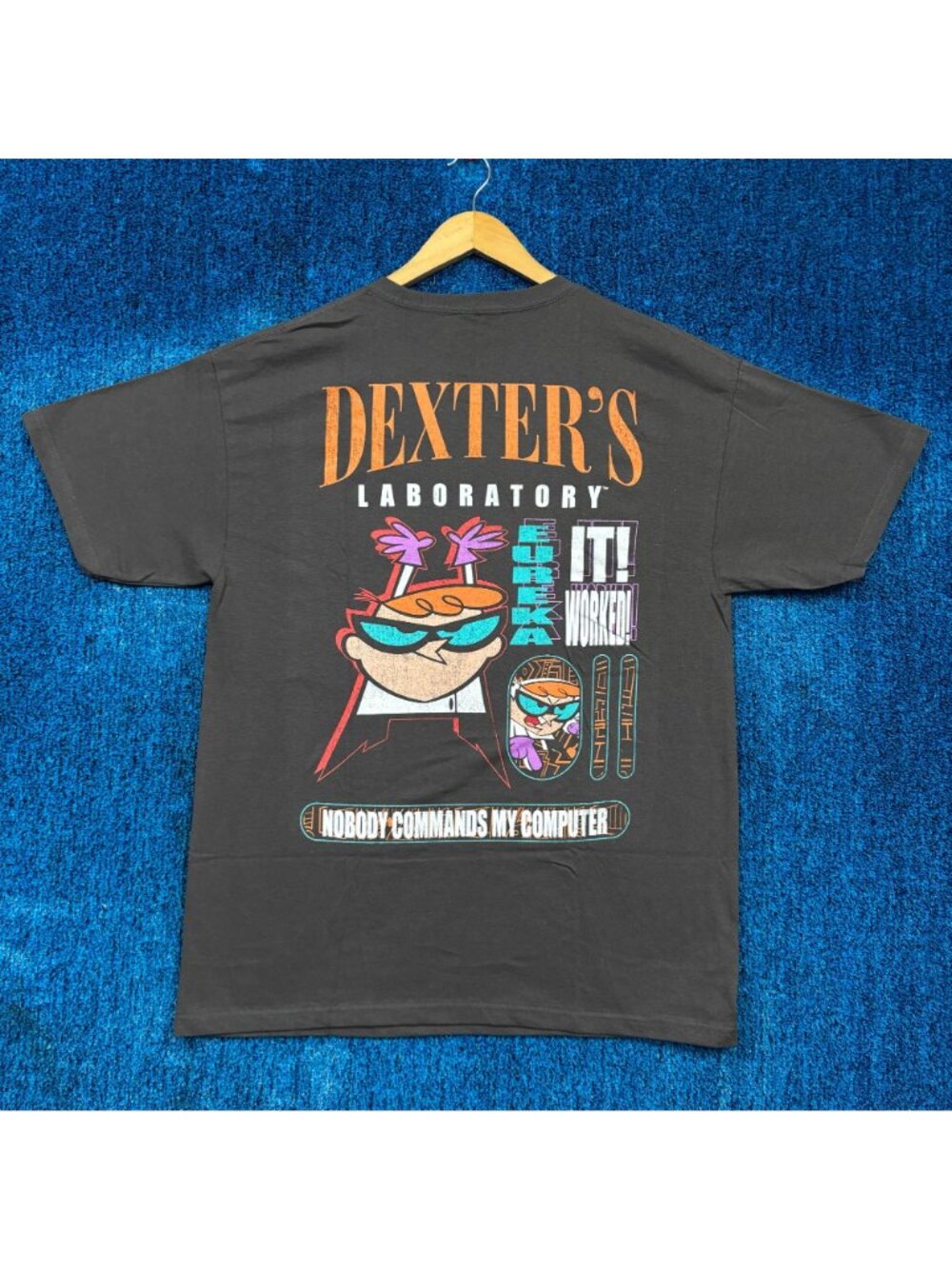Dexter’s Laboratory Boy Genius Cartoon T-Shirt Size Large - Picture 3 of 4